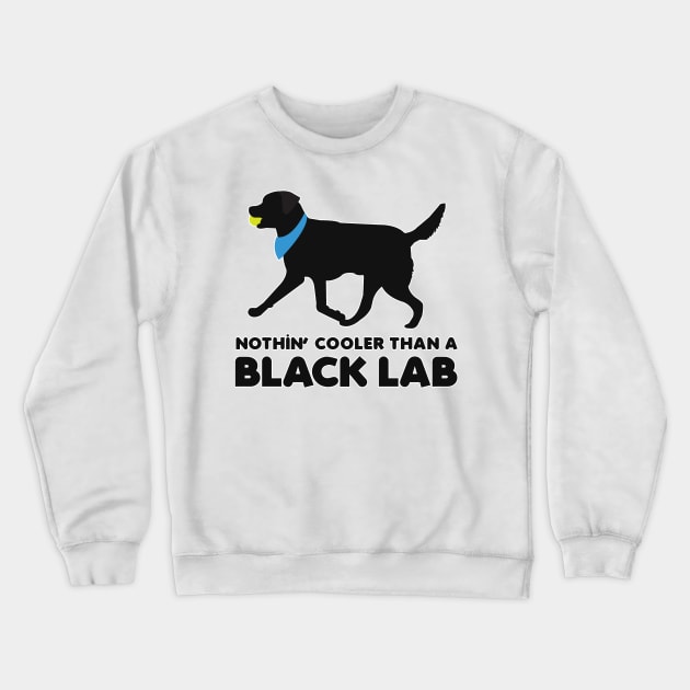 Black Lab Pattern in Red Black Labs with Hearts Dog Patterns Crewneck Sweatshirt by JessDesigns